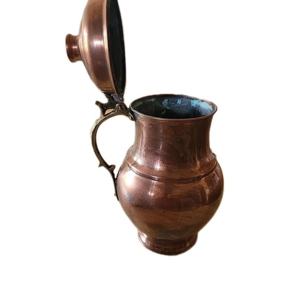 Vintage IMAX Large 11" Copper Brass Turkish Pitcher - Picture 7 of 8